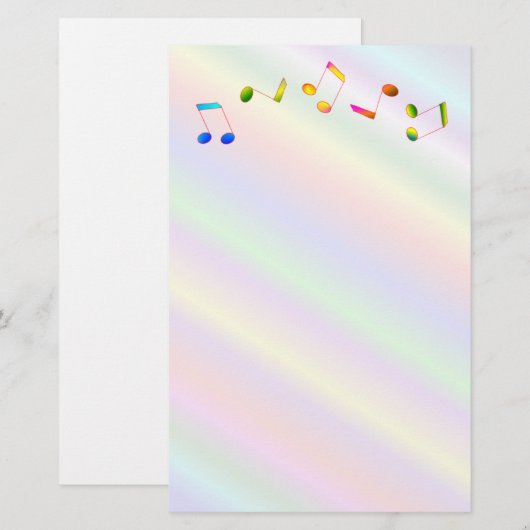 音楽ノート 便箋 (正面/裏面)