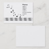 音楽ノート 名刺 (正面/裏面)