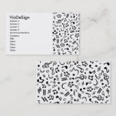 音楽ノート 名刺 (正面/裏面)