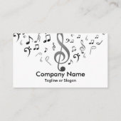 音楽ノート 名刺 (裏面)