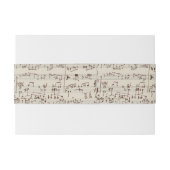 音楽ノート 招待状ベリーバンド (裏面例)