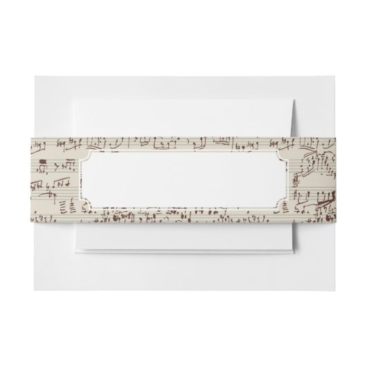 音楽ノート 招待状ベリーバンド (正面例)