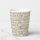 音楽ノート 紙コップ (裏面)