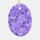 音楽ノート（紫） セラミックオーナメント (裏面)