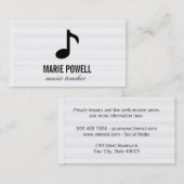 音楽ノート/音楽シート 名刺 (正面/裏面)