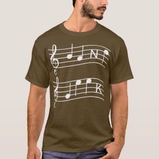 音楽ノート Tシャツ
