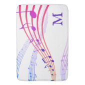 音楽ノートMONOGRAM バスマット (正面縦)