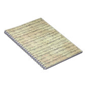 音楽ノートPattern音楽テーマノート ノートブック (右側)