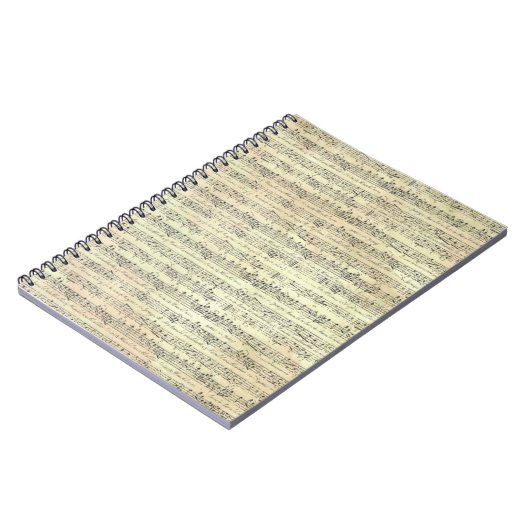 音楽ノートPattern音楽テーマノート ノートブック (左側)