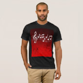 音楽ノートTシャツ Tシャツ (正面フル)