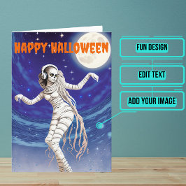 音楽ハロウィーンを包むミイラ踊り カード