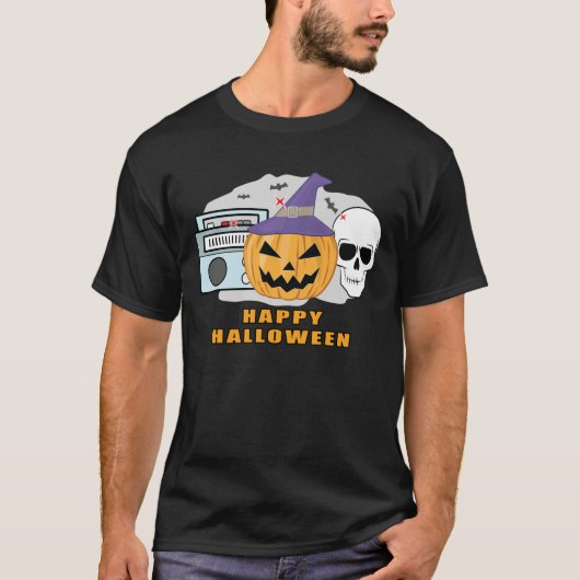 音楽ハロウィーン Tシャツ (正面)