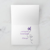 音楽ハートを白で表示 カード (内部)