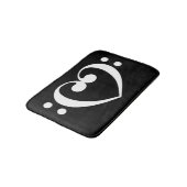 音楽ハートバスルーム バスマット (アングル)