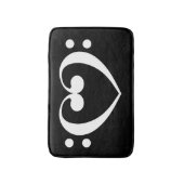 音楽ハートバスルーム バスマット (正面縦)