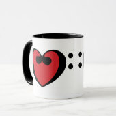 音楽ハート マグカップ (正面左)