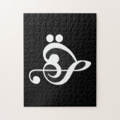 音楽ハート- I Love Music ジグソーパズル (縦)