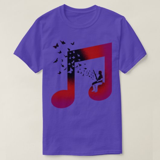 音楽バソン Tシャツ (デザイン正面)