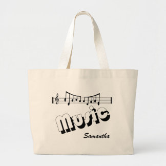 音楽バッグ ラージトートバッグ