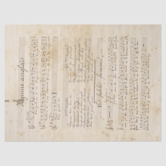 音楽バラシリーズデザイン5 薄葉紙 (正面)