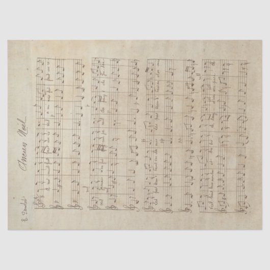 音楽バラシリーズデザイン8 薄葉紙 (正面)