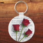 音楽バラ キーホルダー (正面)