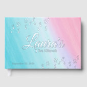 音楽バルミツワーウォーターカラーフォイルゲストブック ゲストブック (正面)
