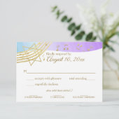 音楽バルミツワー金ゴールド応答 出欠カード (スタンド正面)