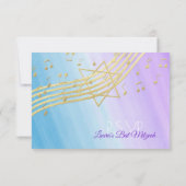 音楽バルミツワー金ゴールド応答 出欠カード (裏面)