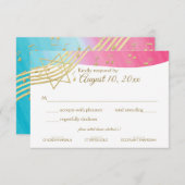 音楽バルミツワー金ゴールド応答 出欠カード (正面/裏面)