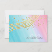 音楽バルミツワー金ゴールド応答 出欠カード (裏面)