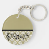 音楽バンドか聖歌隊のパーソナライズなギフト キーホルダー (裏面)