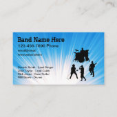 音楽バンドクール名刺の両面 名刺 (正面)