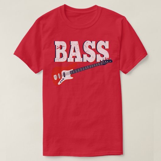 音楽バンドbassギタリストbassギターギター音楽 tシャツ (デザイン正面)