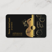 音楽バーレストランの名刺 名刺 (裏面)