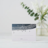 音楽バー（ユダヤ教の）バル・ミツバーシーティングカード プレイスカード (スタンド正面)