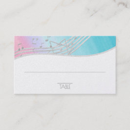 音楽バー（ユダヤ教の）バル・ミツバーシーティングカード プレイスカード