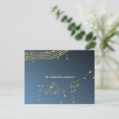 音楽バー(ユダヤ教の)バル・ミツバー/披露宴カード 招待状 (スタンド正面)