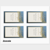 音楽バー（ユダヤ教の）バル・ミツバー 長方形シール (シート)