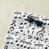 音楽パターカスタムンビーチタオル ビーチタオル (インサイチュ)