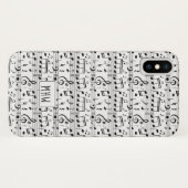 音楽パターンカスタムモノグラム電話ケース Case-Mate iPhoneケース (裏面(横))