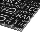 音楽パターン単語の雲 カッティングボード (角)