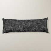 音楽パターン単語の雲 ボディピロー (裏面)