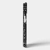 音楽パターン単語の雲 Case-Mate iPhoneケース (裏面 / 右)