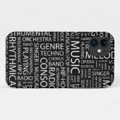 音楽パターン単語の雲 Case-Mate iPhoneケース (裏面(横))