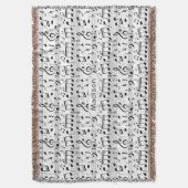 音楽パターン名前をカスタムするスロー毛布 スローブランケット (正面縦)