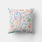 音楽パターン クッション (裏面)