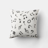 音楽パターン クッション (裏面)