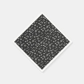 音楽パターン スタンダードカクテルナプキン (角)