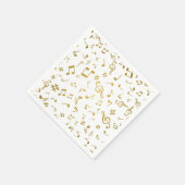 音楽パターン スタンダードカクテルナプキン (角)